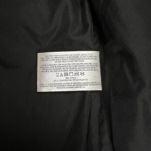 Woolrich Black Quilted Puffer Duck Down Filled Vest Jacket Womens Size Medium - Picture 8 of 10